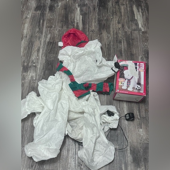 Gemmy Airblown Inflatable Santa 4 Ft Polar Bear 2006 - Picture 5 of 5